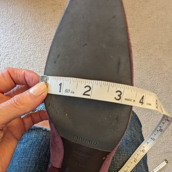 Miu Miu suede low heeled boot  Size 8.5 NWOT - Picture 14 of 16